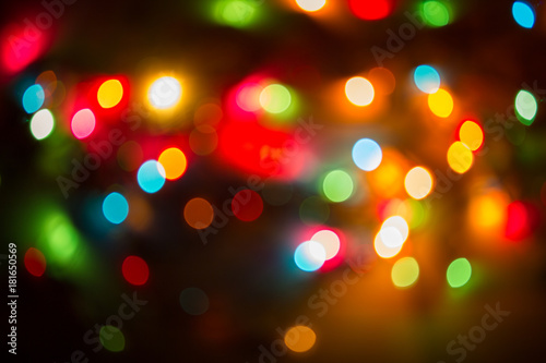 blurred of christmas light.