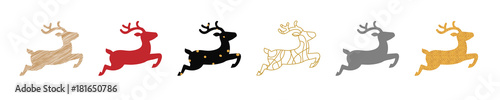 Rentiere Set - verschiedene Designs