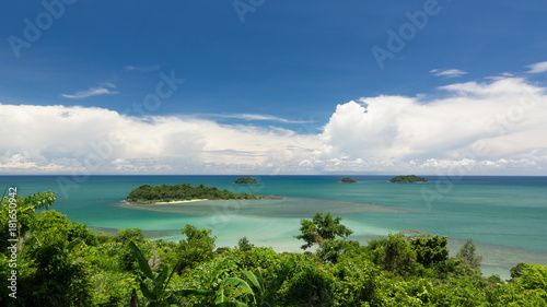 Beatiful color of the Sea , Thailand Sea from Chang island View point