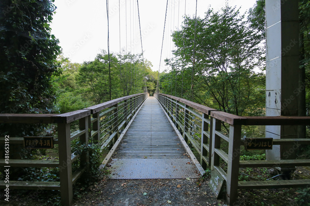 Obraz premium 愛媛県内子町 からり橋