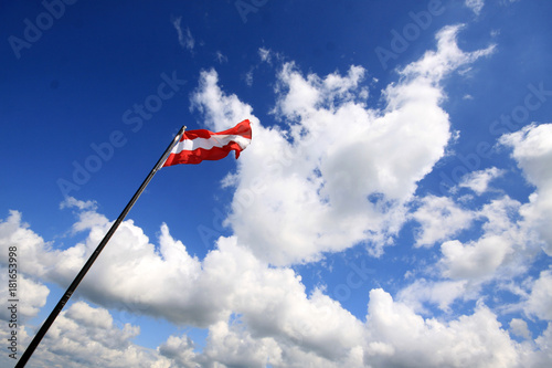 austrian flag and wind