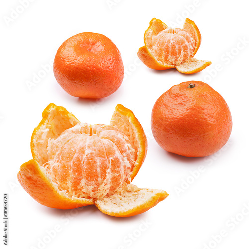 group of four mandarins