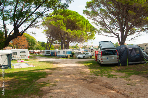 Campers at the campsite