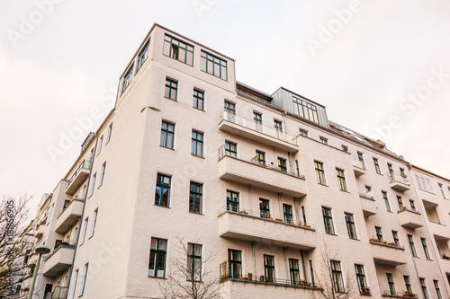 white big apartment house in berlin