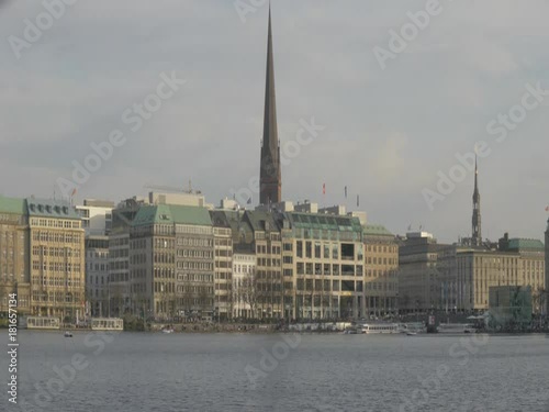 Alster Hamburg, reales anamorphot