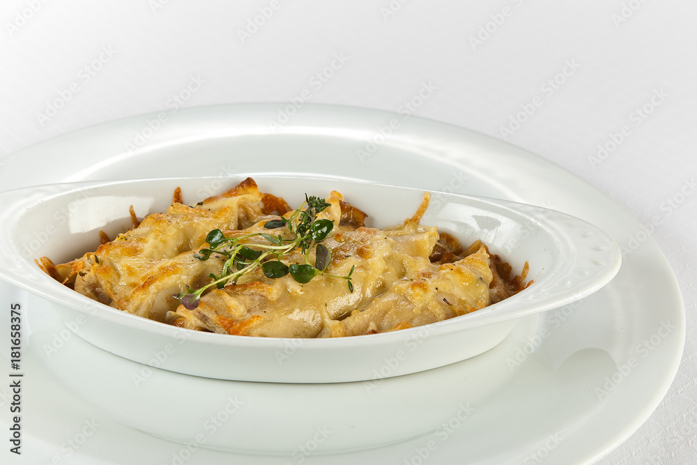 chicken,mashroom and cheese crepe casserole chicken,mashroom and cheese crepe casserole