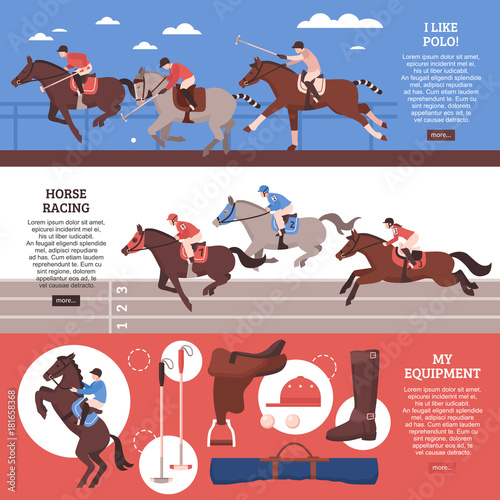 Equestrian Sport Horizontal Banners