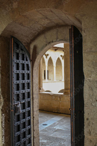 Detailansich vom Castell de Bellver, Mallorca