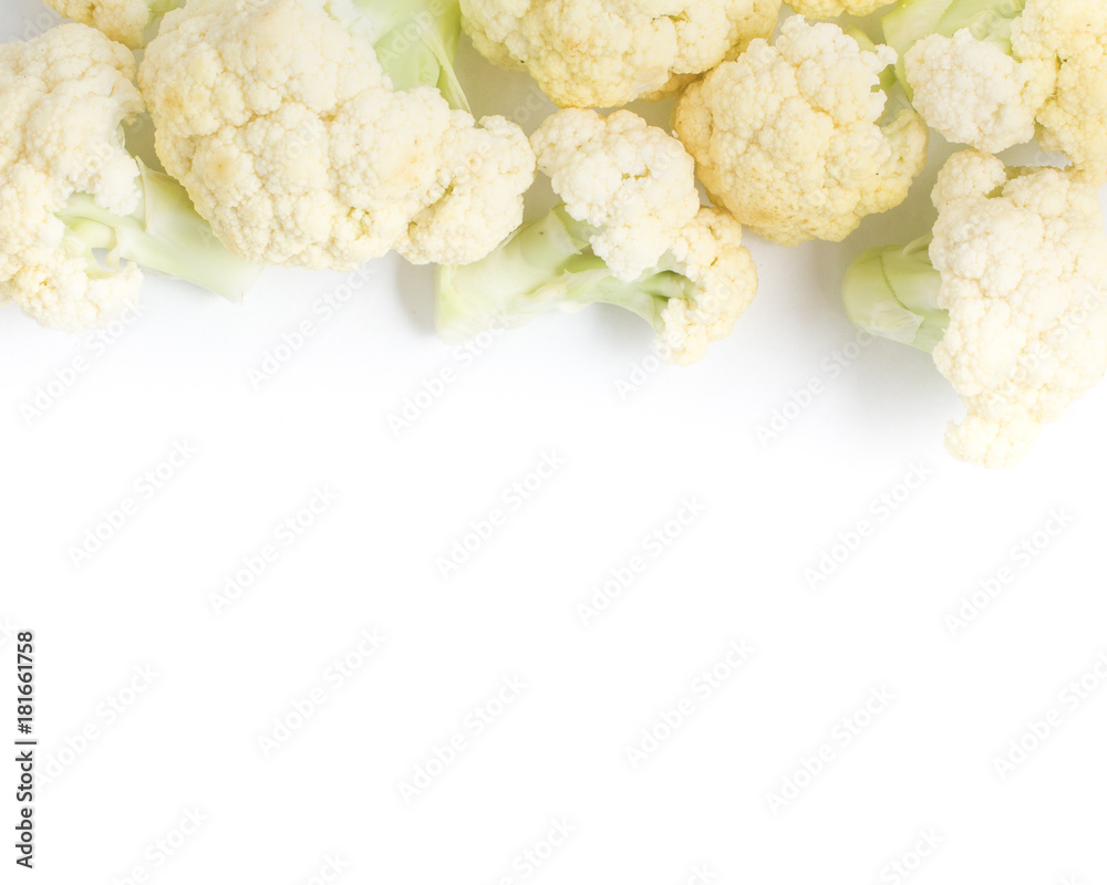 Raw Cauliflower frame Raw Cauliflower frame