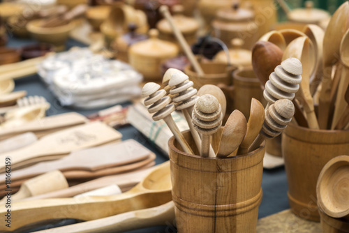 in the sale are wooden products of various purposes
