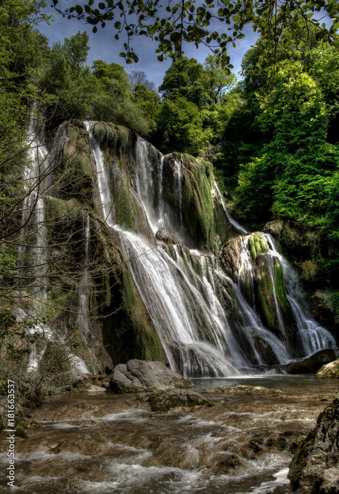 Cascade de Glandieu à Saint-Benoît, Ain, France