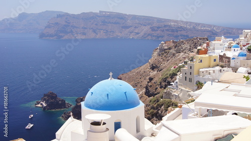 Fototapeta Naklejka Na Ścianę i Meble -  santorini greece island awesome view