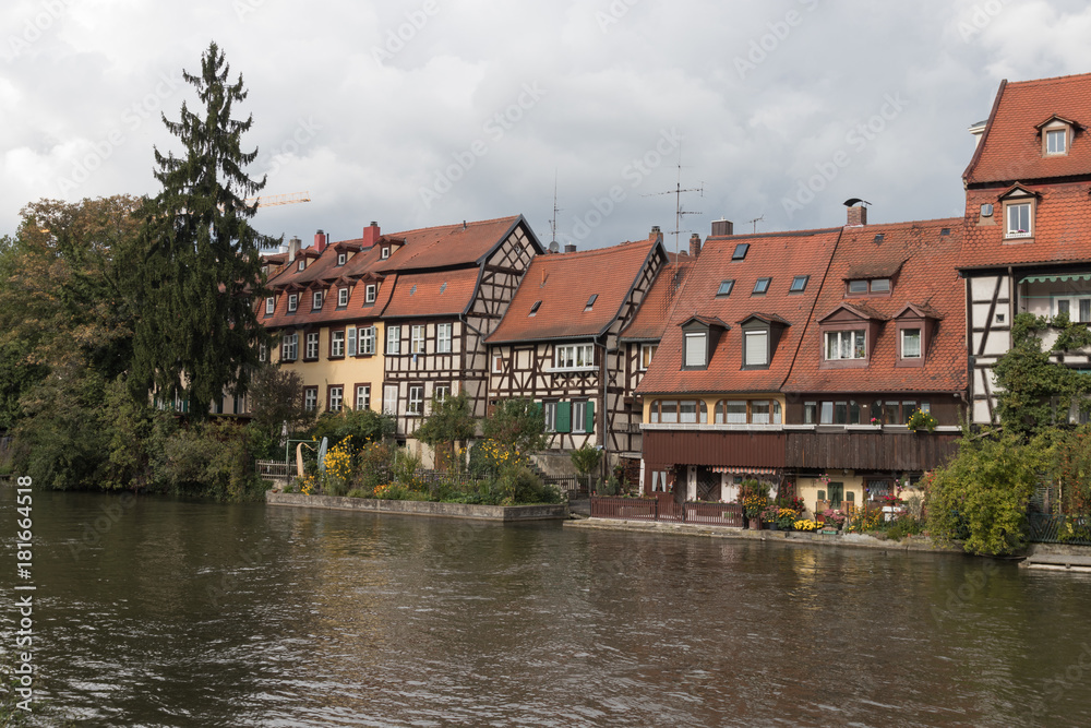 Bamberger Stadtansicht mit Regnitz