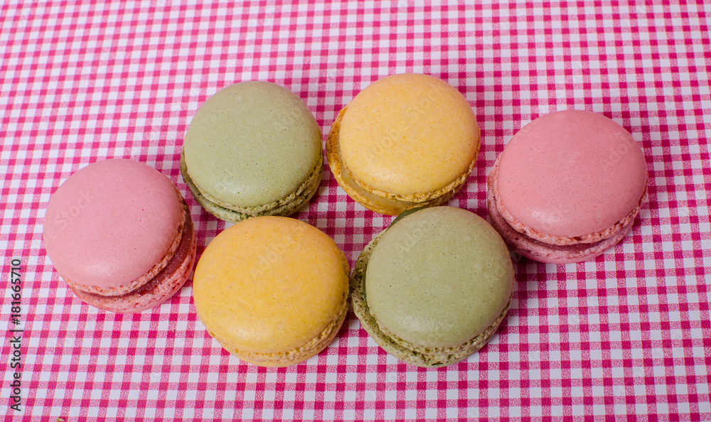 Obraz premium Colorful sweet macaroons