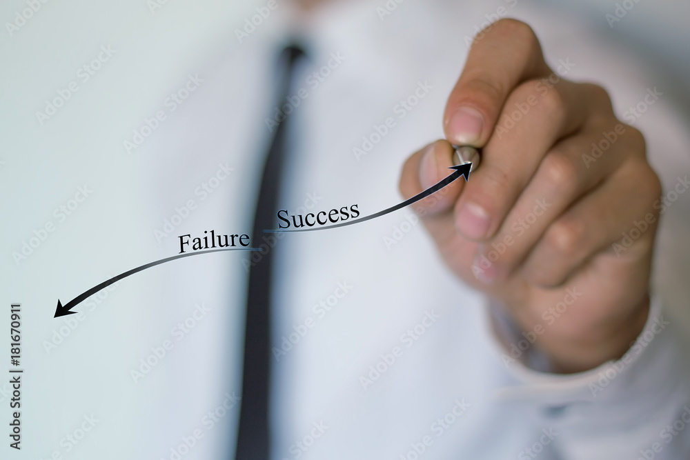 Failure and success concept Failure and success concept