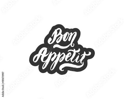 Bon Appetit hand drawn lettering