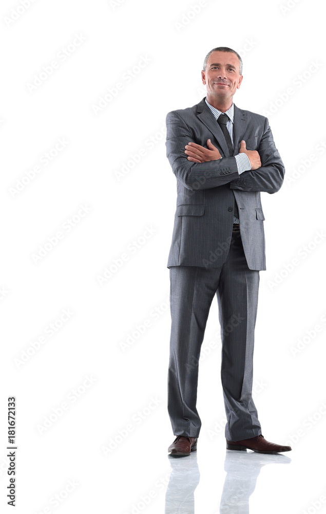 portrait in full growth. successful smiling businessman. portrait in full growth. successful smiling businessman.