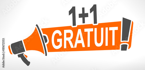1 plus 1 gratuit sur mégaphone