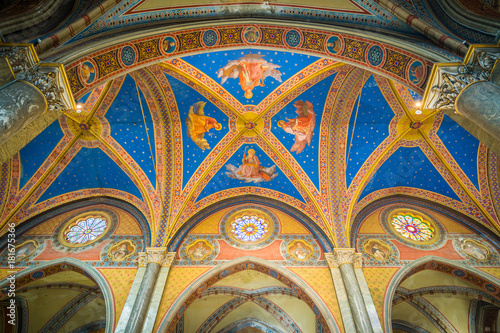Canvas Print The ceiling of the Church Santa Maria sopra Minerva in Rome, Italy