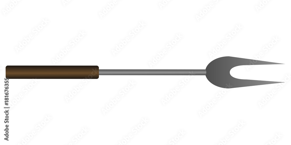 Isolated barbecue fork Isolated barbecue fork
