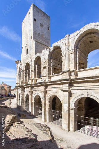 Roman amphitheatre in Arles  France