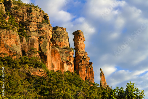 View of Roncador Mountain located in Mato Grosso Brazil
