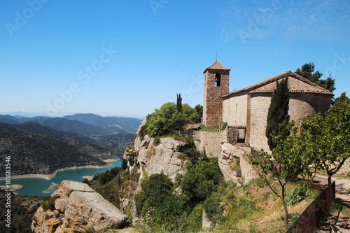 Panoramic view of Siurana village  Spain 