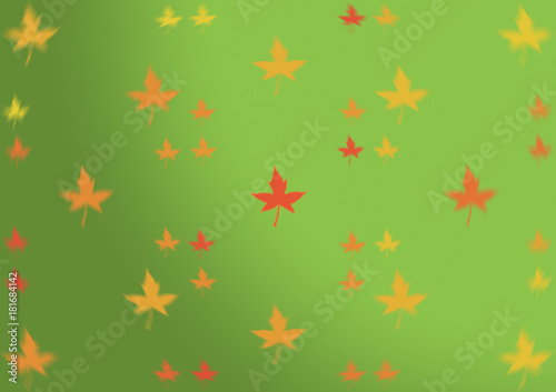 Autumn abstract orange red yellow golden maple leaves Thanksgivi