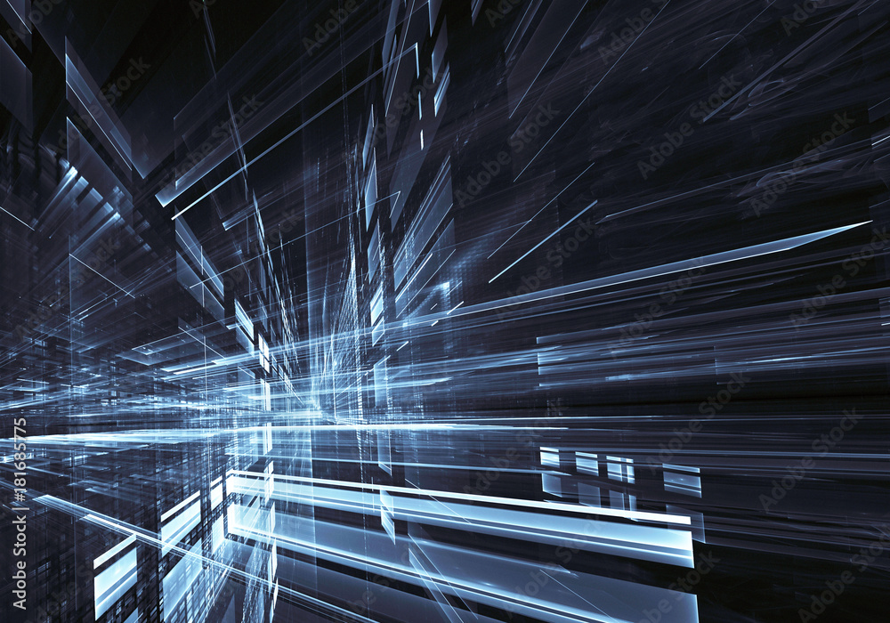 Obraz premium Fractal art - computer image, technological background