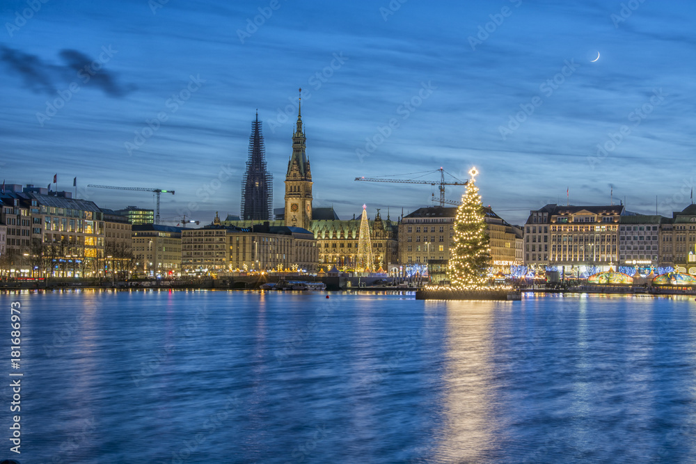 christmas time in Hamburg Germany
