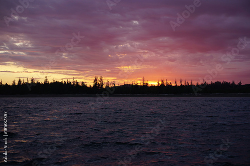 West Coast BC Sunset - Fishing