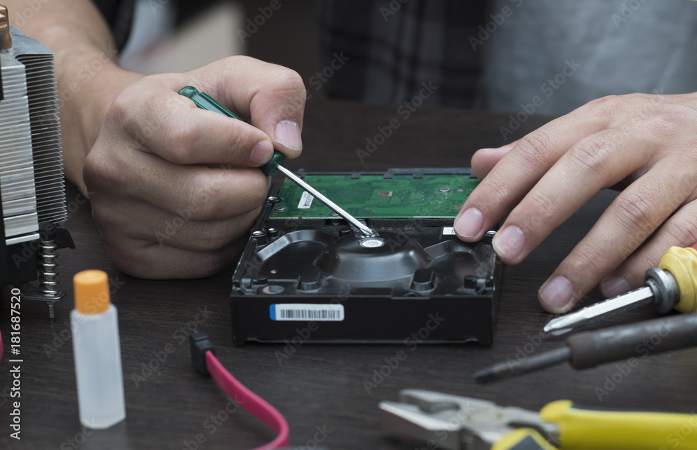 Repair the hard drive Repair the hard drive