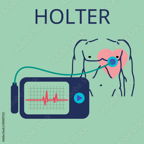 Daily monitoring of ECG. Holter for daily use. The device monitors the bleeding of the heart. And can prevent a heart attack.