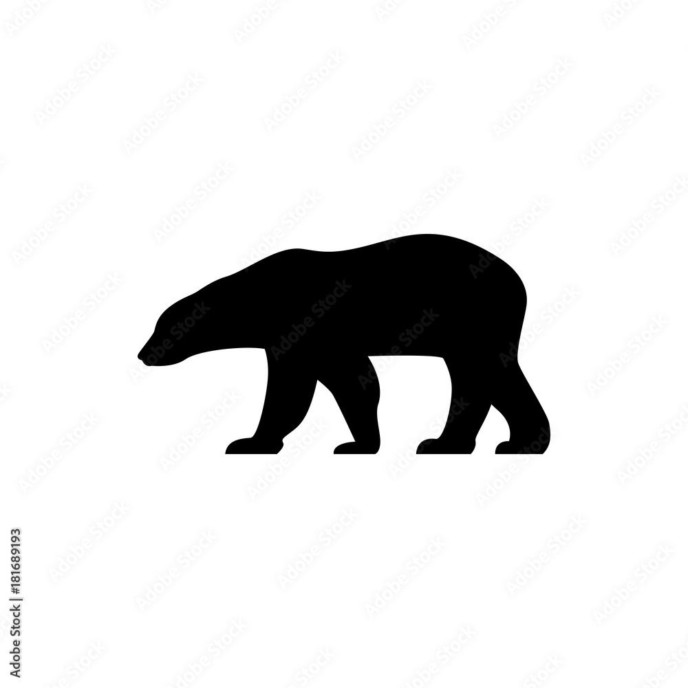 vector bear silhouette