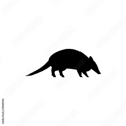 vector armadillo silhouette
