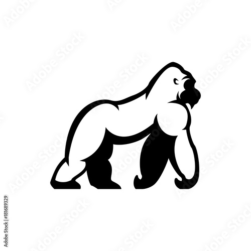 vector gorilla silhouette