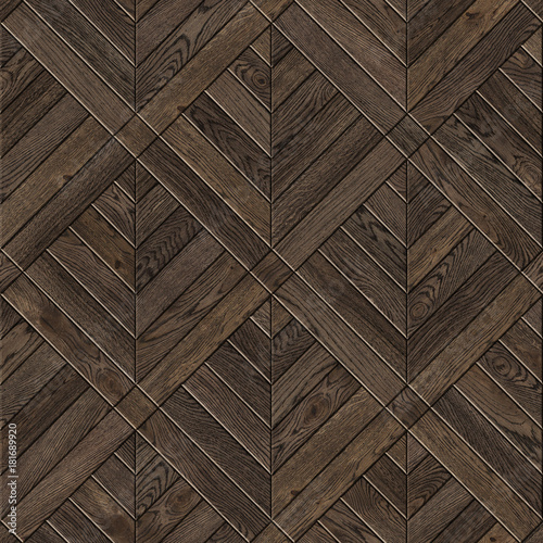 Fototapeta Naklejka Na Ścianę i Meble -  Natural wooden background, grunge parquet flooring design seamless texture 