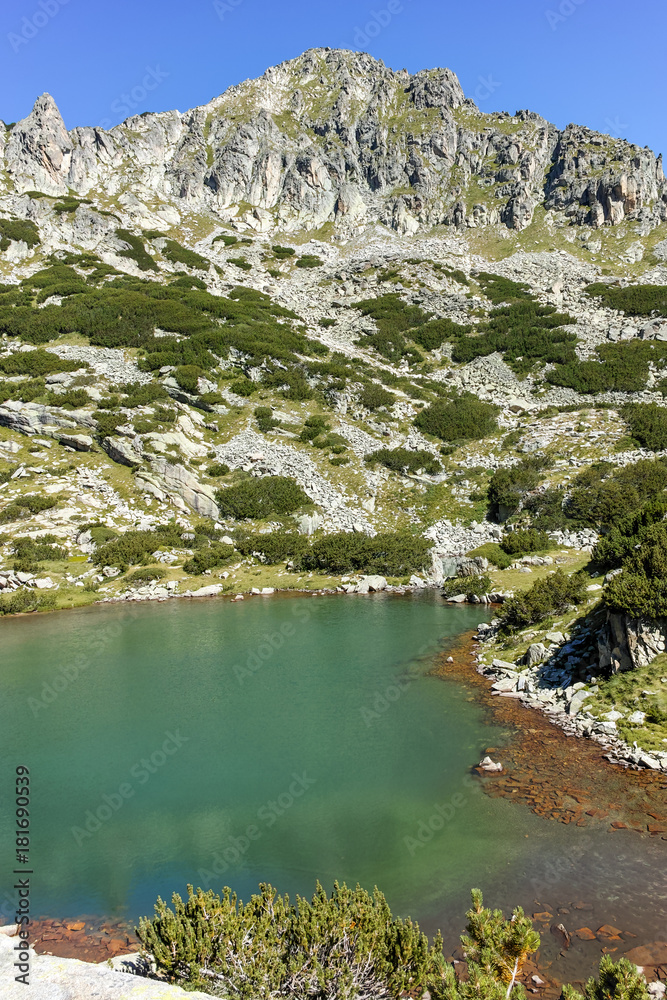 Landscape with Dzhangal peak and Samodivski lakes, Pirin Mountain, Bulgaria
