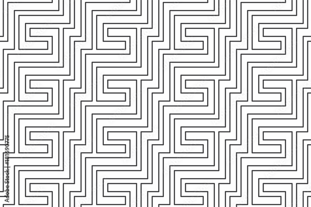  Geometric seamless pattern with linear