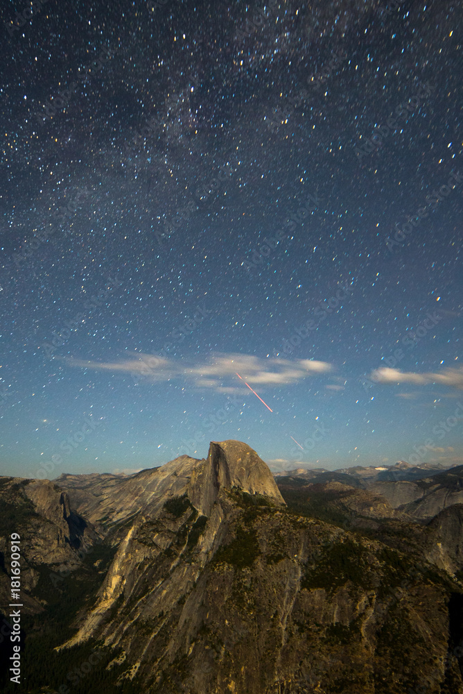 Stars Hanging Over Half Dome at Glacier Point 1