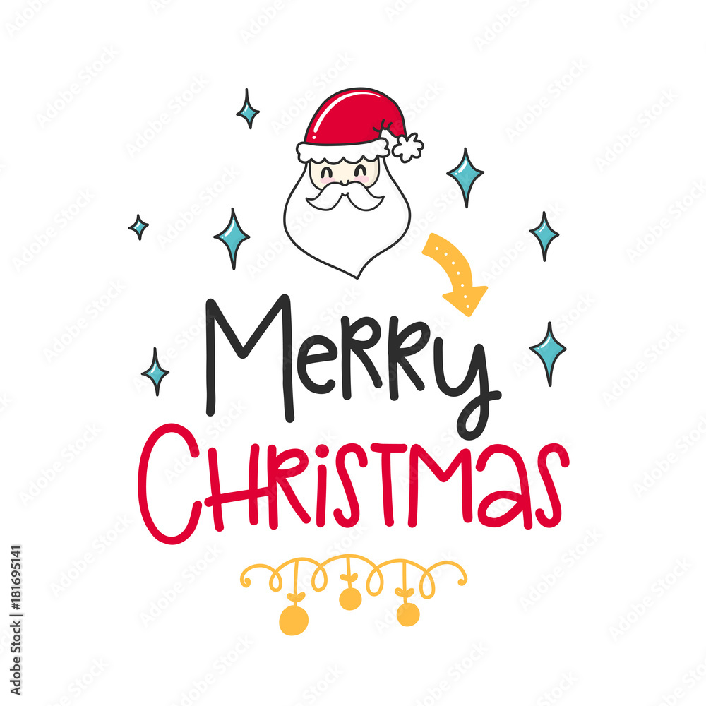 Christmas vector poster Christmas vector poster