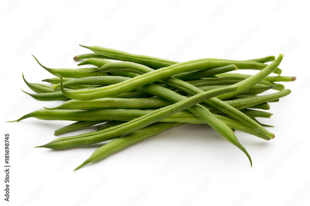 Green beans isolated on a white background. Green beans isolated on a white background.