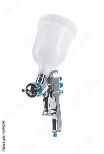 Painting spray gun isolated on white
