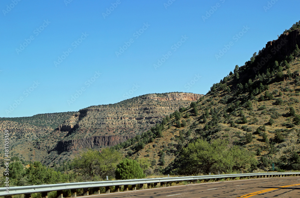 Mountain View from A Stretch of Open Highway