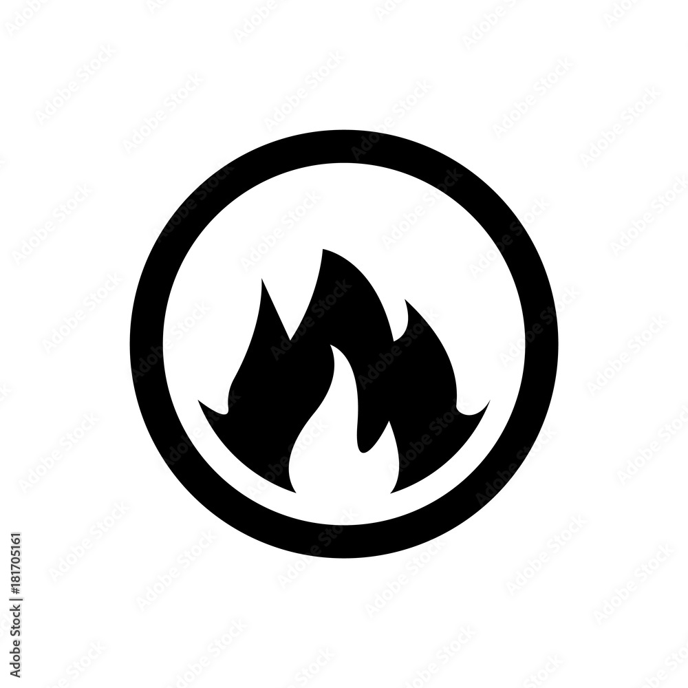 Vector illustration of fire element icon, line round symbols. Logo template. Flame symbol. Pictograph. Vector illustration of fire element icon, line round symbols. Logo template. Flame symbol. Pictograph.