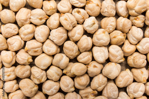 Chickpeas. Closeup of grains, background use.