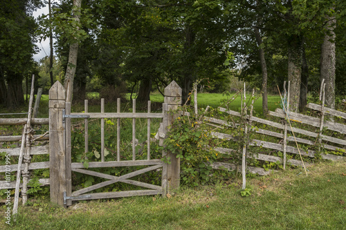 A traditional way of fencing gardens in southern Gotland