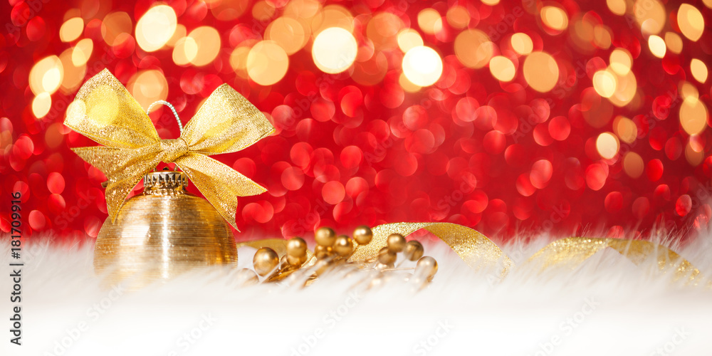 Christmas Decoration - Golden Glitter sparkling Christmas Decoration - Golden Glitter sparkling