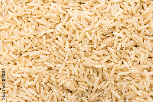Whole Chinese Rice seed. Closeup of grains, background use.