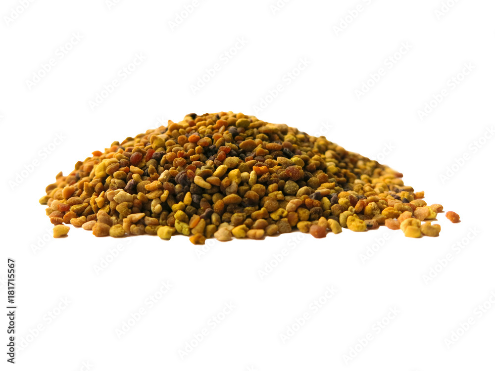 Obraz premium a handful of seeds on a white background